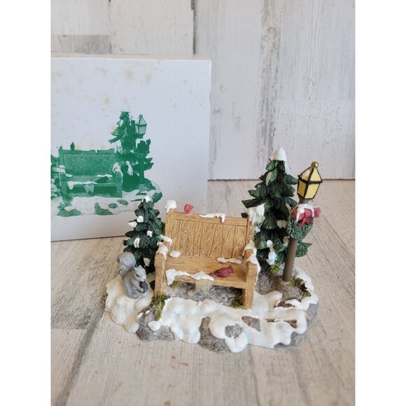 Dept 56 52654 Mill creek Park Bench village accessory xmas - Picture 1 of 9